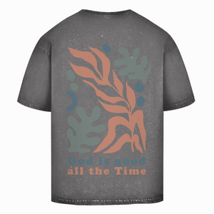 Oversize Washed T-Shirt god is good all the time