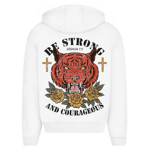 Zipper Hoodie be strong and courageous joshua 1:9