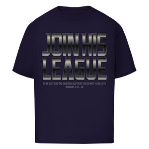 Oversize T-Shirt join his league romans 3:25-26
