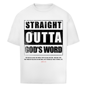 Oversize T-Shirt straight outta gods word john 3:16
