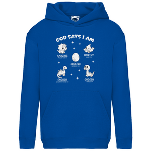 Kinder Hoodie god says i am amazing psalm 139:14