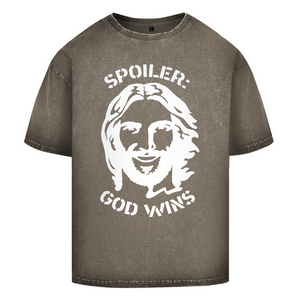 Oversize Washed T-Shirt spoiler god wins