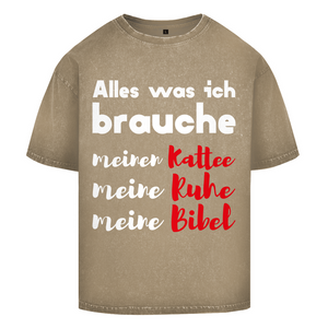 Oversize Washed T-Shirt alles was ich brauche