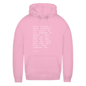 Damen Hoodie i will fear no evil psalm 23:4