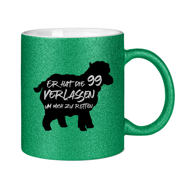 Glitzertasse er hatte die 99 verlassen schaf