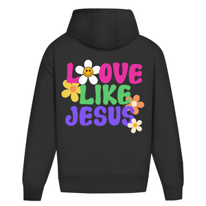 Oversize Hoodie Ohne Kordel love like jesus