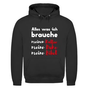 Herren Hoodie alles was ich brauche