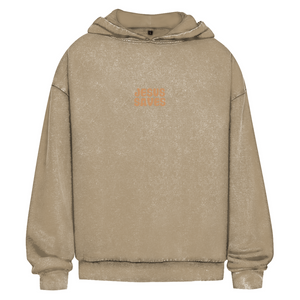 Oversize Washed Hoodie jesus saves john 3:16-17