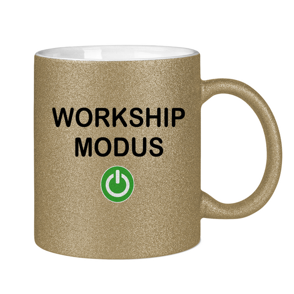 Glitzertasse workship modus