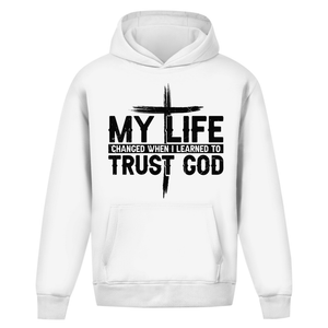 Oversize Hoodie Ohne Kordel when i learned to trust god