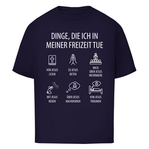Oversize T-Shirt dinge die ich in meiner freizeit tue