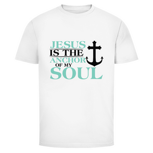 Herren T-Shirt jesus is the anchor of my soul segeln
