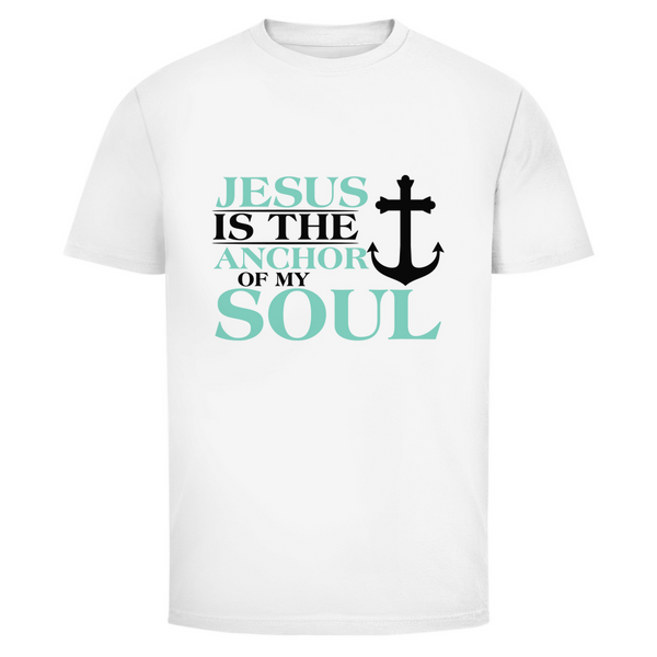 Herren T-Shirt jesus is the anchor of my soul segeln