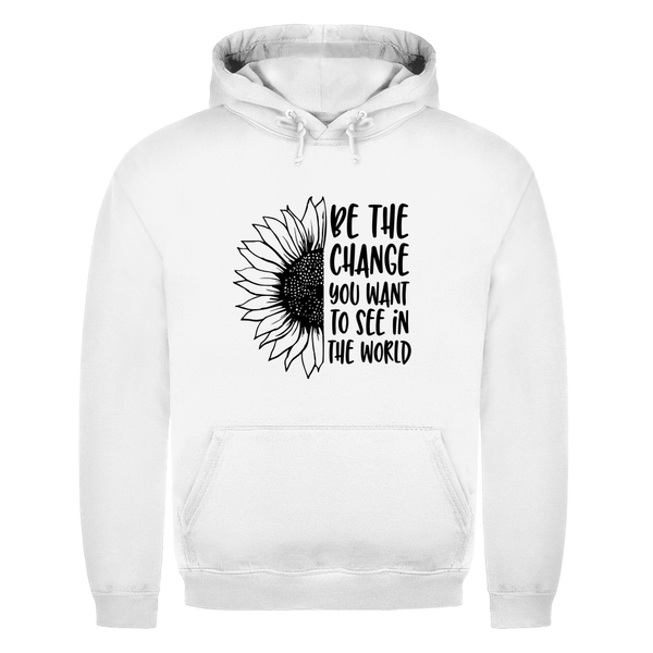 Herren Hoodie be the change you want to see in the world