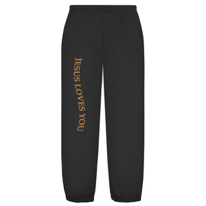 Oversize Fluffy Sweatpants jesus loves you