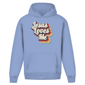 Oversize Hoodie Ohne Kordel jesus loves me