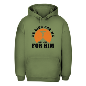 Unisex Oversize Hoodie he died for me