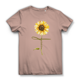 Damen Bio T-Shirt jesus sonnenblume