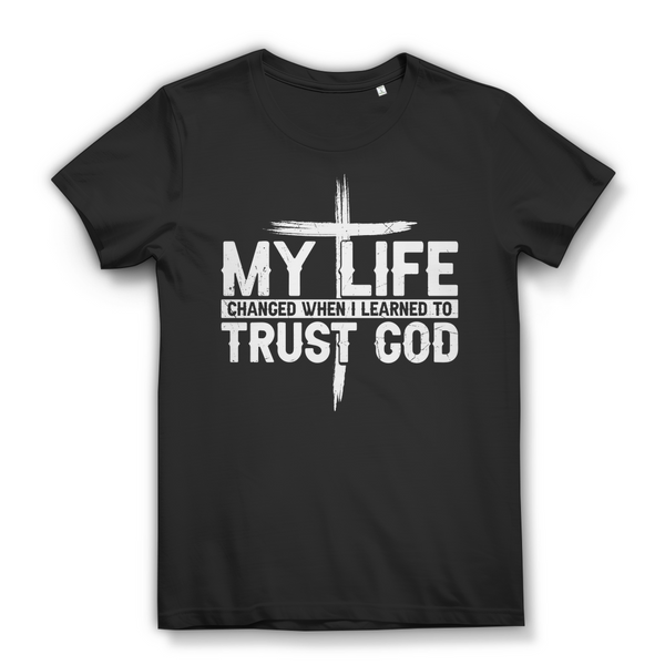 Damen Bio T-Shirt when i learned to trust god