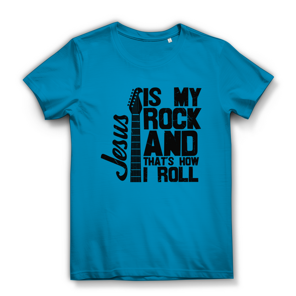 Damen Bio T-Shirt jesus is my rock guitarist