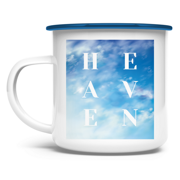 Emaille Tasse heaven