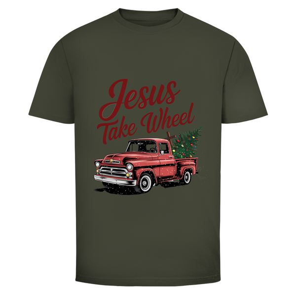 Herren T-Shirt jesus take wheel