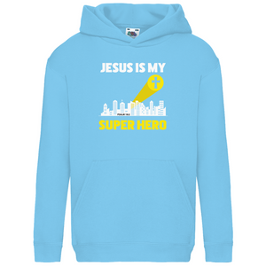 Kinder Hoodie jesus is my superhero