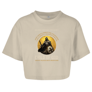 Damen Oversize Crop Top child of god