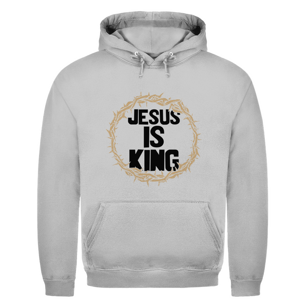 Herren Hoodie jesus is king dornenkrone