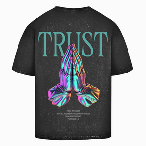 Oversize Washed T-Shirt trust in the lord proverbs 3:5-6