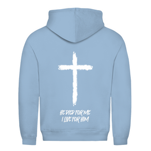 Herren Hoodie he died for me i live for him