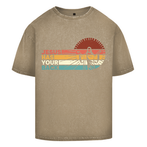 Oversize Washed T-Shirt jesus has your back