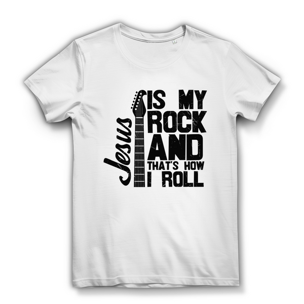 Damen Bio T-Shirt jesus is my rock guitarist