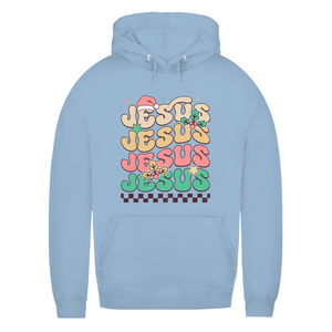 Damen Hoodie jesus weihnachtsmotiv