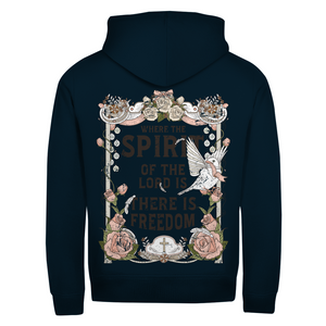Zipper Hoodie where the spirit of the lord