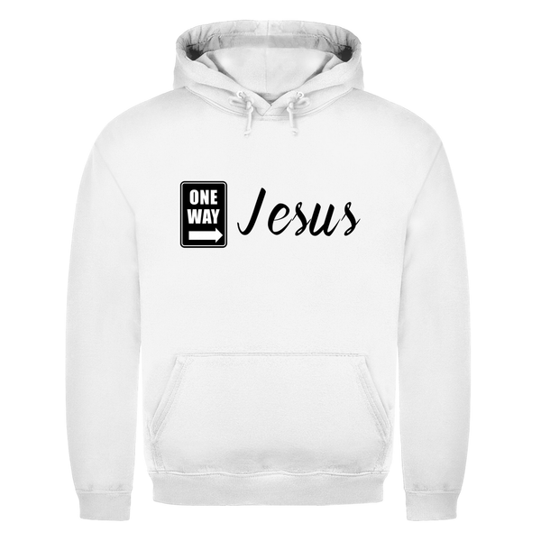 Herren Hoodie one way jesus