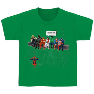Kinder T-Shirt superhelden parodie