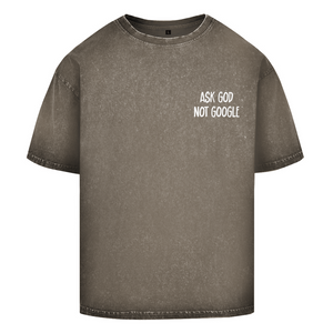 Oversize Washed T-Shirt ask god not google