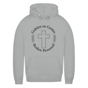 Damen Hoodie gehöre zu gottes boden personal