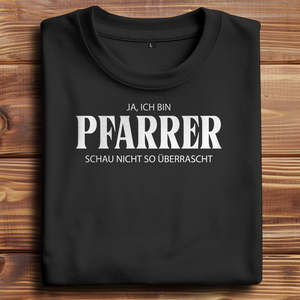 Oversize T-Shirt ich bin pfarrer