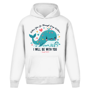 Oversize Hoodie Ohne Kordel Deep Waters Isaiah 43:2