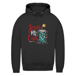 Damen Hoodie jesus fills my cup psalm 23.5