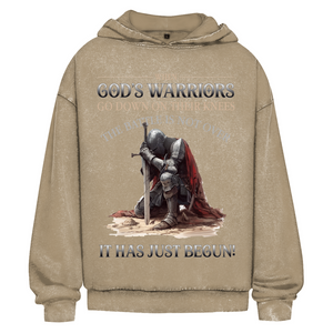 Oversize Washed Hoodie gods warriors