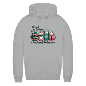 Damen Hoodie all i want for christmas is jesus coffee