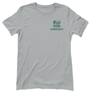 Damen T-Shirt run with endurance hebrews 12:1