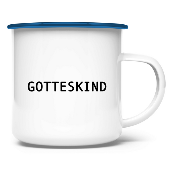 Emaille Tasse gotteskind