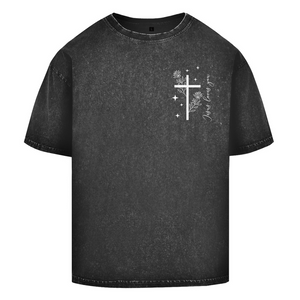 Oversize Washed T-Shirt jesus loves you