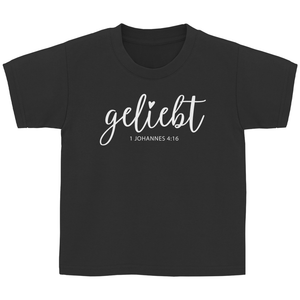 Kinder T-Shirt geliebt 1 johannes 4:16