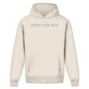 Oversize Hoodie Ohne Kordel faith over fear psalm 118:6