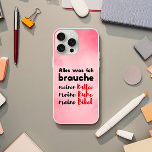 alles was ich brauche iPhone-Hülle